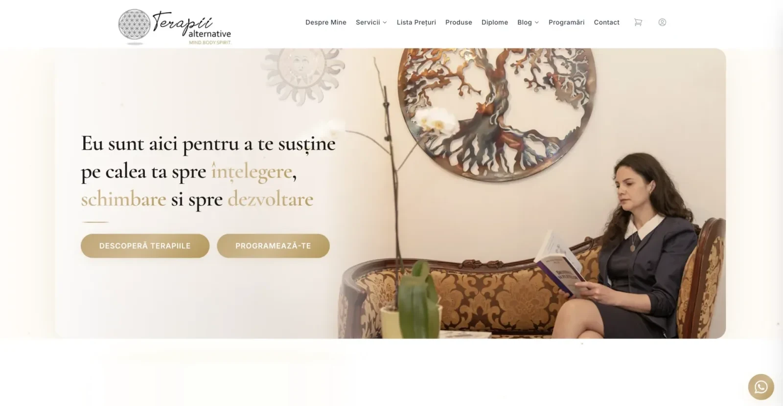 Terapii Alternative, Site de prezentare
