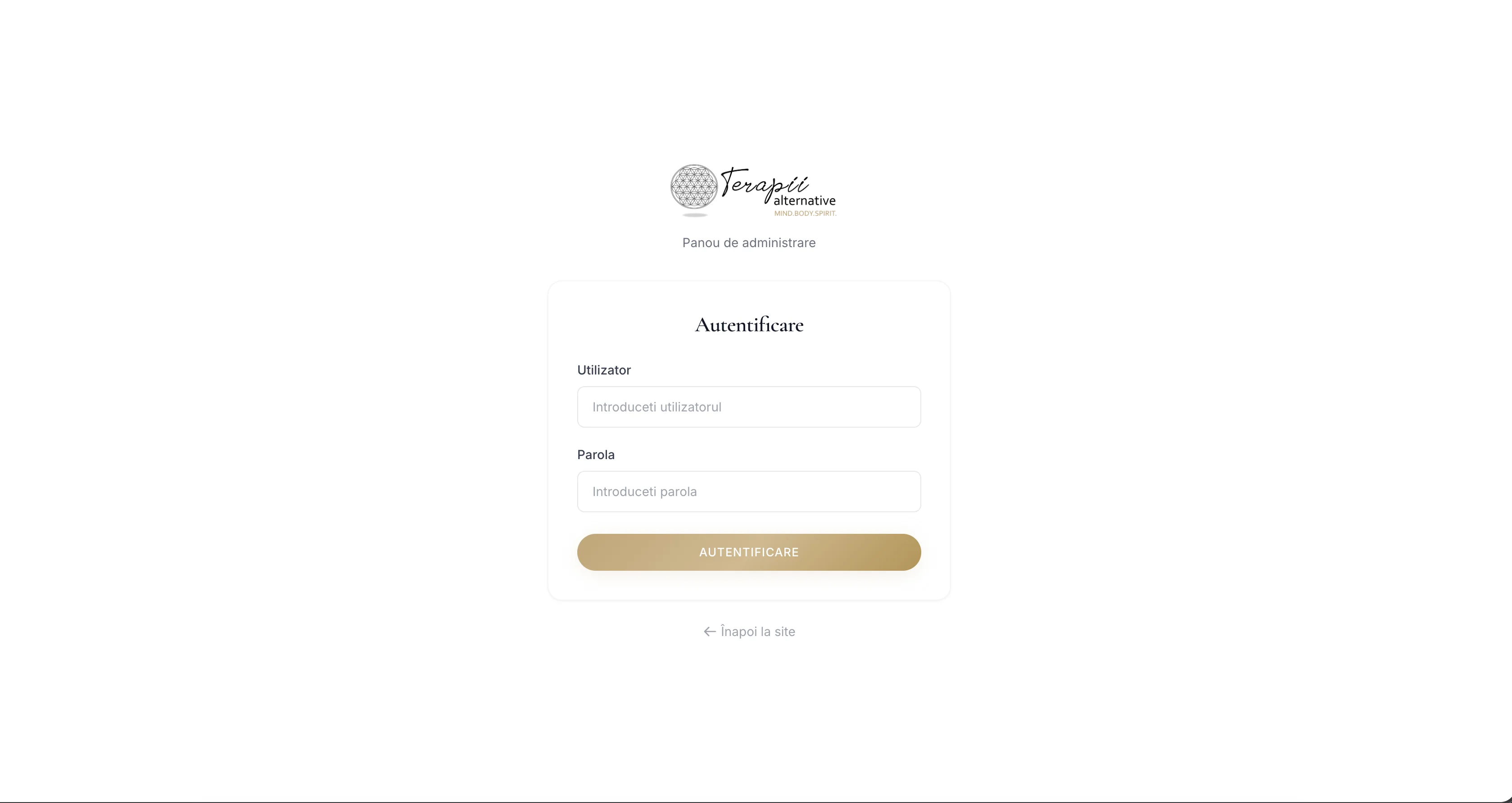 Cont client cu istoric comenzi și pagina de autentificare administrator